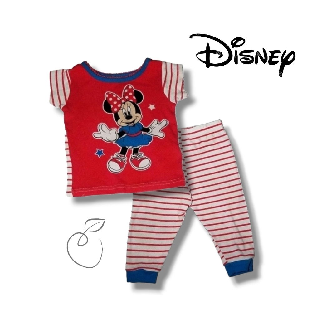 DISNEY BABY GIRL'S MINNIE MOUSE PAJAMA 12 MOS - Picture 10 of 12